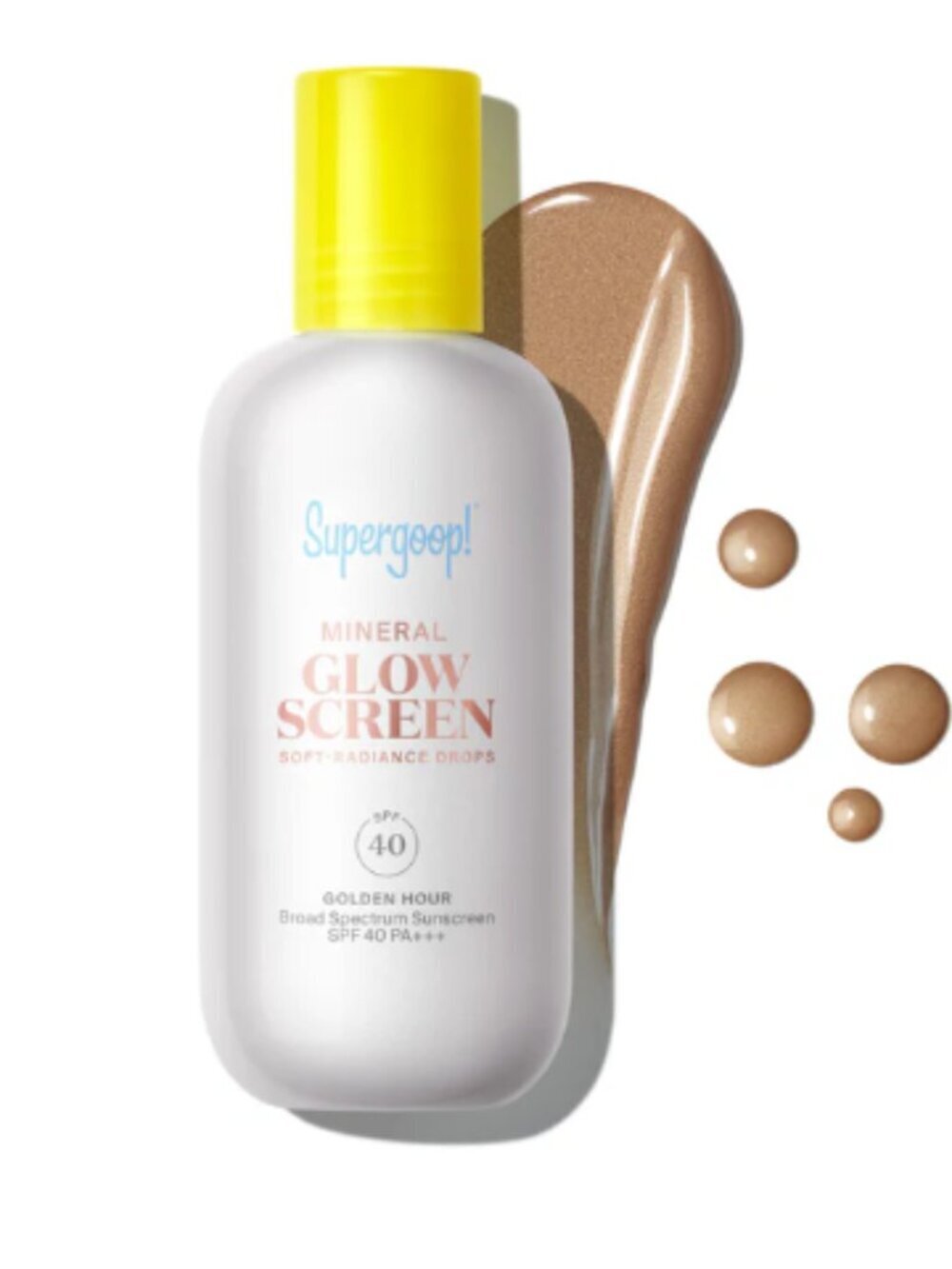 NWT Supergoop Mineral Glowscreen Soft-Radiance Drops SPF 40 Golden Hour 1.7 fl.